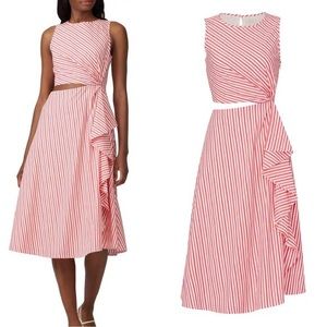 J.Crew Samara Stripe Side Cut Dress Size 4
